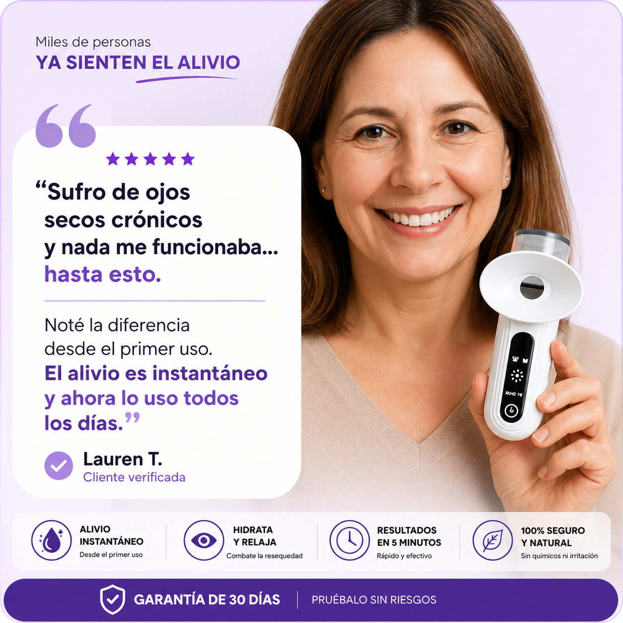 OcuRelief™ | Alivio Instantáneo para Ojos Secos