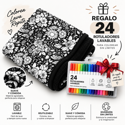 Manta para Colorear Reutilizable — Lávala y Vuelve a Pintar